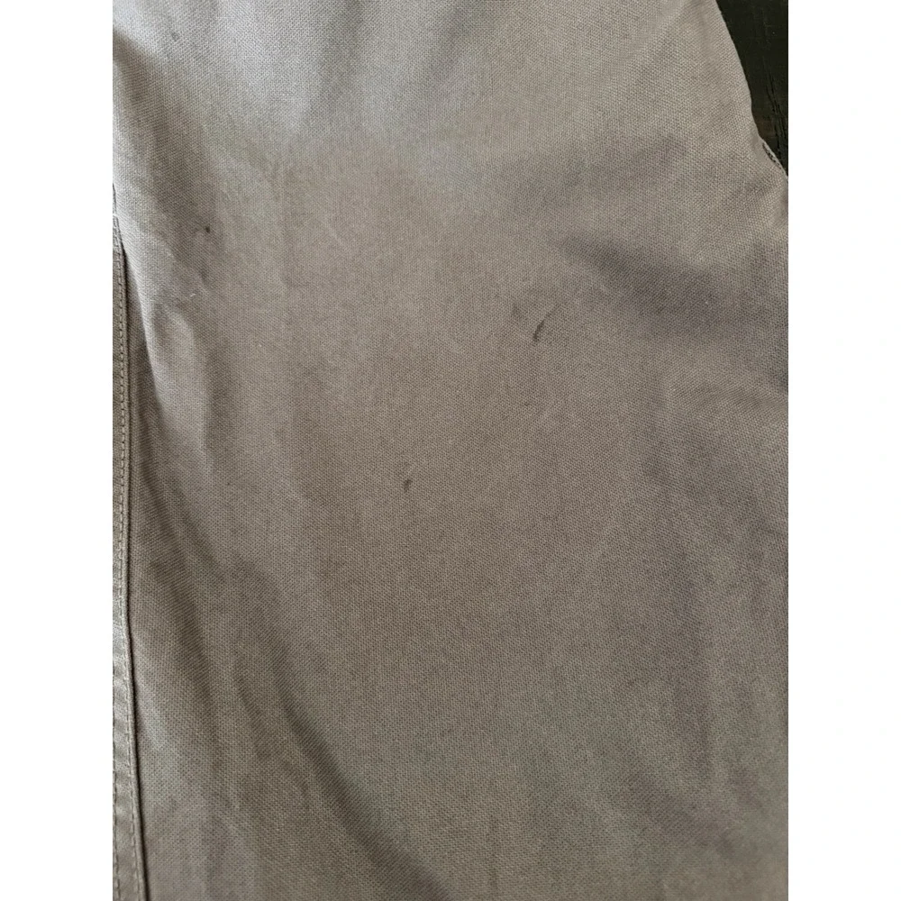 Mens Eddie Bauer Workwear Relaxed Fit Gray Pants Size 34 x 32 Cotton Rigid Work
